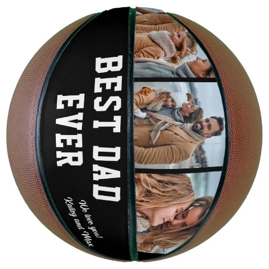 Aangepaste foto beste vader ooit basketbal (Verticaal)