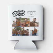 Aangepaste foto beste vader ooit blikjeskoeler (Achterkant)