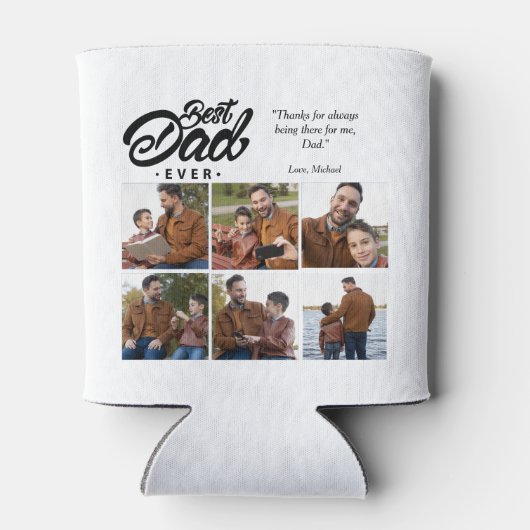 Aangepaste foto beste vader ooit blikjeskoeler (Achterkant)