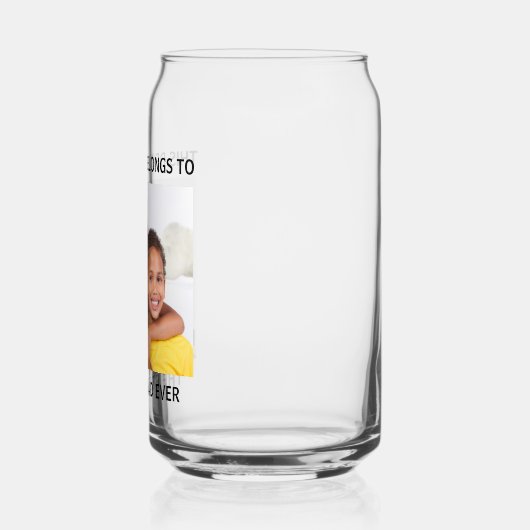 Aangepaste foto beste vader ooit blikvorm glas (Links)