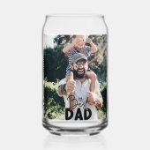 Aangepaste foto beste vader ooit blikvorm glas (Achterkant)