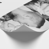 Aangepaste foto beste vader ooit cadeaupapier (Hoek)