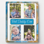 Aangepaste foto beste vader ooit fotoplaat (Voorkant)