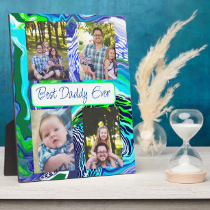 Aangepaste foto beste vader ooit fotoplaat
