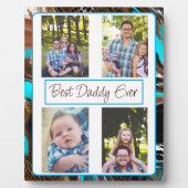 Aangepaste foto beste vader ooit fotoplaat (Voorkant)