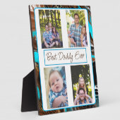 Aangepaste foto beste vader ooit fotoplaat (Zijkant)