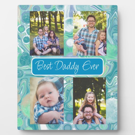 Aangepaste foto beste vader ooit fotoplaat (Voorkant)