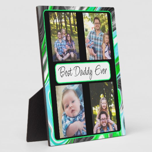 Aangepaste foto beste vader ooit fotoplaat (Zijkant)