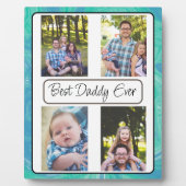 Aangepaste foto beste vader ooit fotoplaat (Voorkant)