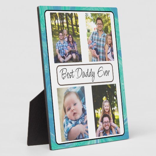 Aangepaste foto beste vader ooit fotoplaat (Zijkant)