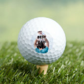 Aangepaste foto beste vader ooit golfballen (Insitu Shirt)