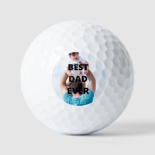 Aangepaste foto beste vader ooit golfballen (Voorkant)