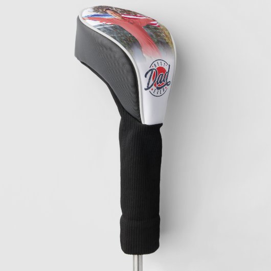 Aangepaste foto beste vader ooit golfheadcover (Schuin)