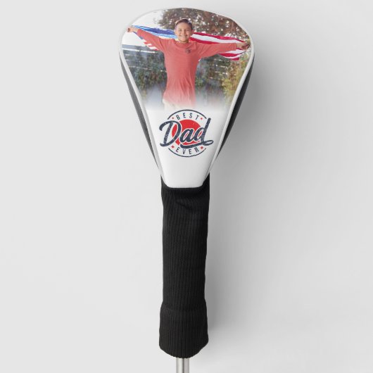 Aangepaste foto beste vader ooit golfheadcover (Voorkant)