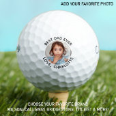 Aangepaste foto Beste vader ooit Grapny Black Whit Golfballen