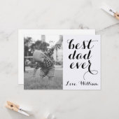 Aangepaste foto beste vader ooit Happy Vaderdag Kaart (Voorkant / Achterkant in situ)