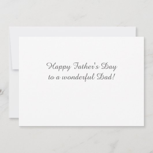 Aangepaste foto beste vader ooit Happy Vaderdag Kaart (Achterkant)