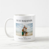 Aangepaste foto beste vader ooit koffiemok (Links)
