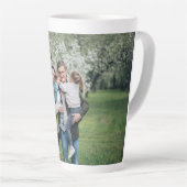 Aangepaste foto Beste vader ooit Latte Mok (Rechterhoek)