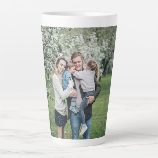 Aangepaste foto Beste vader ooit Latte Mok (Voorkant)