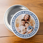 Aangepaste foto beste vader ooit Modern Star Ronde Button 7,6 Cm<br><div class="desc">Dit eenvoudige en klassieke ontwerp is samengesteld uit serif typografie en voegt een douanefoto toe. "Beste vader ooit" cirkelt de foto van je vader,  vader,  vader,  enz. Voeg een eenvoudig bericht toe.</div>