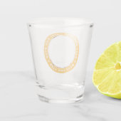 Aangepaste foto beste vader ooit Modern Star Shot Glas (Achterkant)