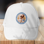 Aangepaste foto beste vader ooit Modern Star Trucker Pet<br><div class="desc">Dit eenvoudige en klassieke ontwerp is samengesteld uit serif typografie en voegt een douanefoto toe. "Beste vader ooit" cirkelt de foto van je vader,  vader,  vader,  enz. Voeg een simpele boodschap toe.</div>