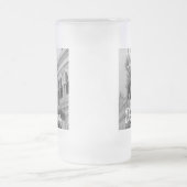 Aangepaste foto beste vader ooit Moderne Koel Matglas Bierpul (Center)