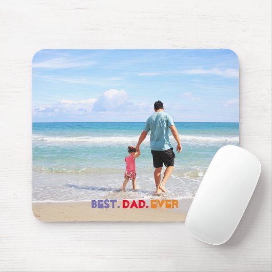 Aangepaste foto Beste vader ooit Muismat (Met muis)