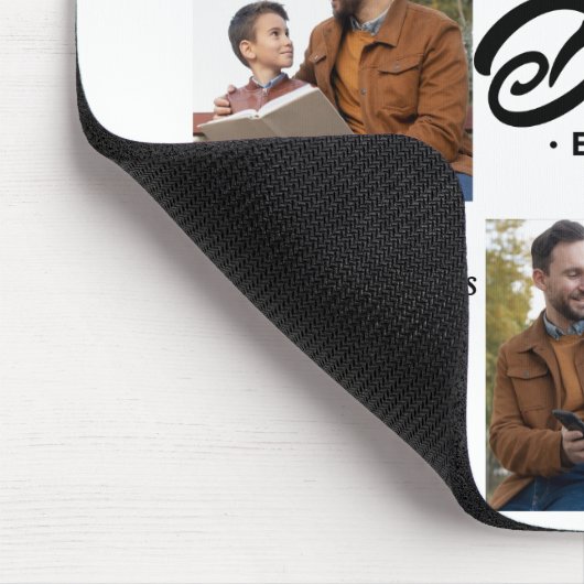 Aangepaste foto beste vader ooit muismat (Hoek)