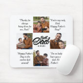 Aangepaste foto beste vader ooit muismat (Met muis)