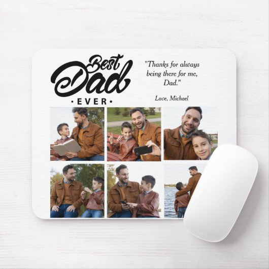 Aangepaste foto beste vader ooit muismat (Met muis)
