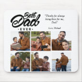 Aangepaste foto beste vader ooit muismat (Voorkant)
