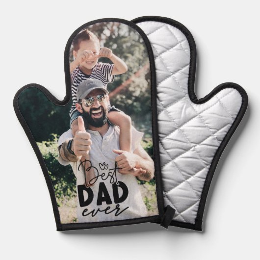 Aangepaste foto beste vader ooit ovenwant (Voorkant / Achterkant)