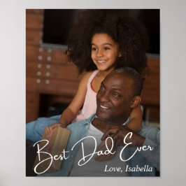 Aangepaste foto beste vader ooit poster