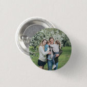 Aangepaste foto Beste vader ooit Ronde Button 3,2 Cm (Voorkant /achterkant)