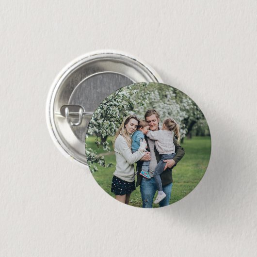 Aangepaste foto Beste vader ooit Ronde Button 3,2 Cm (Voorkant /achterkant)
