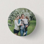 Aangepaste foto Beste vader ooit Ronde Button 3,2 Cm (Voorkant)