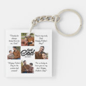 Aangepaste foto beste vader ooit sleutelhanger (Achterkant)