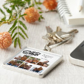 Aangepaste foto beste vader ooit sleutelhanger (Zijkant)