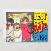 Aangepaste foto beste vader ooit superheld (Voorkant)