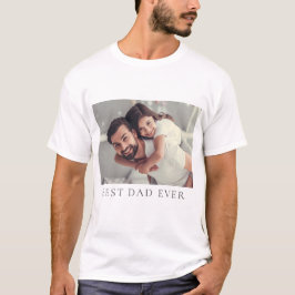 Aangepaste foto Beste vader ooit T-Shirt