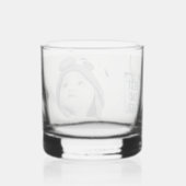 Aangepaste foto beste vader ooit whisky glas (Achterkant)