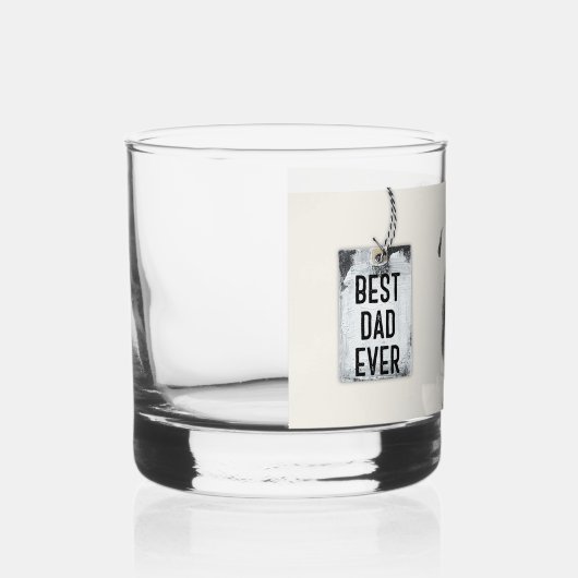 Aangepaste foto beste vader ooit whisky glas (Rechts)