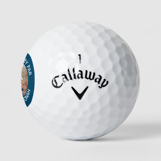 Aangepaste foto Beste vader Vaderdag Golfballen (Logo)
