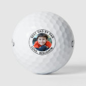 Aangepaste foto Beste vader, zwart wit Golfballen (Voorkant)