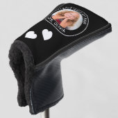 Aangepaste foto Beste vader, zwart wit Golfheadcover (3/4 voorkant)