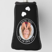 Aangepaste foto Beste vader, zwart wit Golfheadcover (Draai 90)