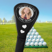Aangepaste foto Beste vader, zwart wit Golfheadcover