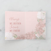 Aangepaste foto beste vrienden citaat lente roze b kaart (Binnen)